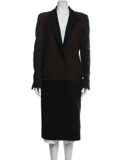 Pre-owned Lanvin Wool Peacoat In Multi