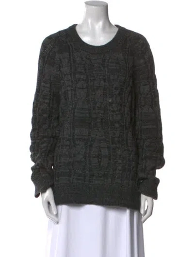 Pre-owned Lanvin Wool Plaid Print Sweater In Multi