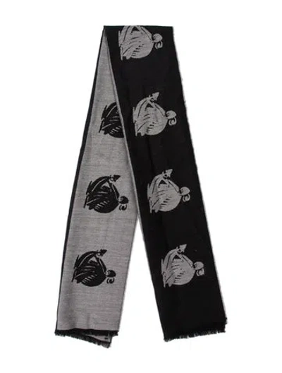 Pre-owned Lanvin Wool Printed Scarf In Multi
