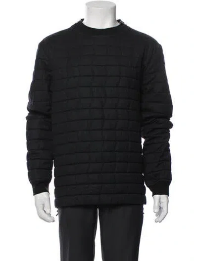Pre-owned Lanvin Wool Puffer Coat In Grey