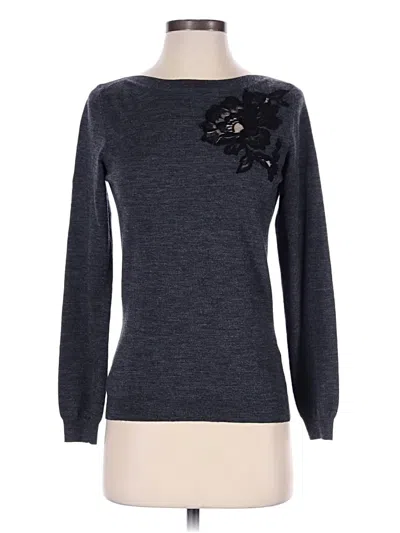 Pre-owned Lanvin Wool Pullover Sweater In Gray