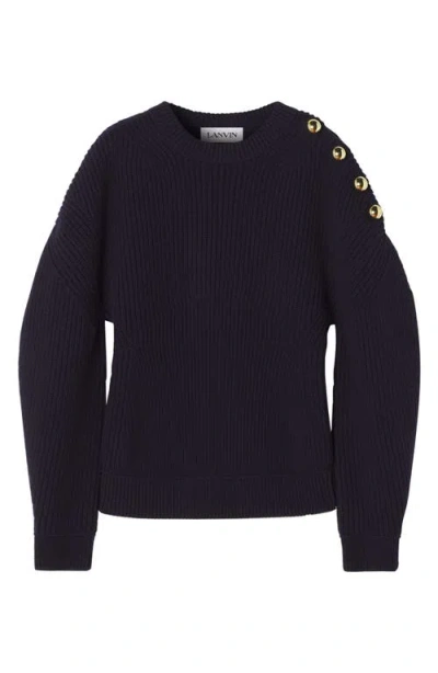 LANVIN LANVIN WOOL RIBBED SWEATER