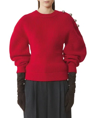 LANVIN WOOL RIBBED SWEATER