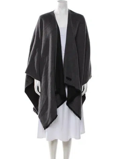 Pre-owned Lanvin Wool Scarf In Black/grey