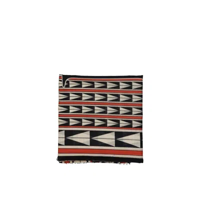 Lanvin Geometric Wool Scarf In Multi