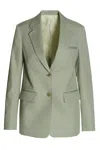 Lanvin Wool Single Breast Blazer Jacket Blazer And Suits Green