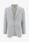 Lanvin Single-breasted Wool Blazer In White