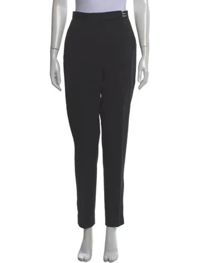 Pre-owned Lanvin Wool Skinny Leg Pants In Gray