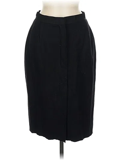 Pre-owned Lanvin Wool Skirt In Black