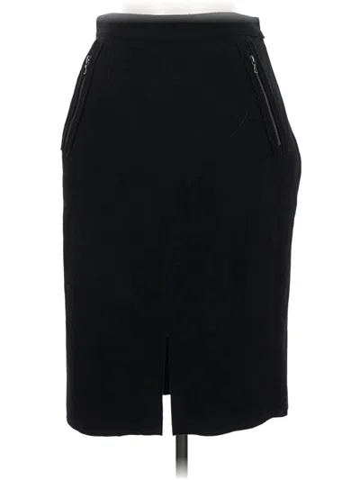 Pre-owned Lanvin Wool Skirt In Black