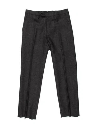 Pre-owned Lanvin Wool Straight Leg Pants In Multi