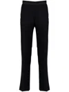 Lanvin Wool Straight-leg Tailored Trousers In Blau
