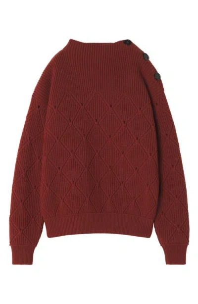 LANVIN LANVIN WOOL SWEATER WITH DIAMOND DETAIL