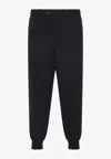 Lanvin Virgin Wool Track Pants Men In Black