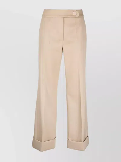 LANVIN WOOL TROUSERS WITH CROPPED WIDE LEG