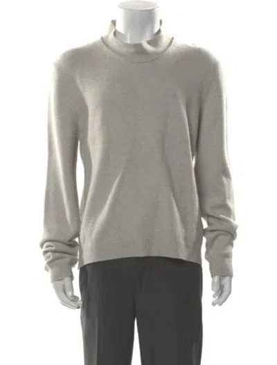 Pre-owned Lanvin Wool Turtleneck Pullover In Gray