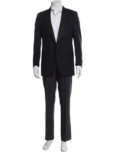 Pre-owned Lanvin Wool Two-piece Blazer In Blue