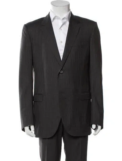 Pre-owned Lanvin Wool Two-piece Blazer In Gray