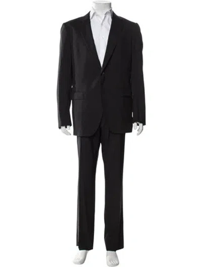 Pre-owned Lanvin Wool Two-piece Suit In Black