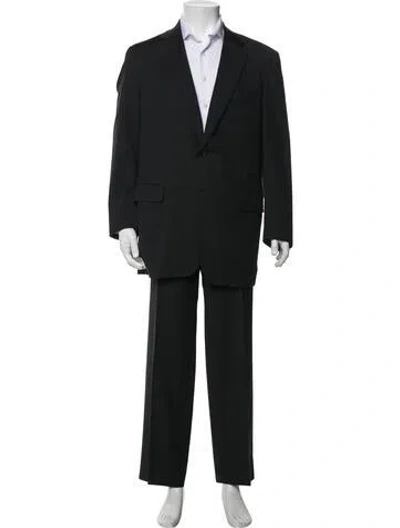 Pre-owned Lanvin Wool Two-piece Suit In Black