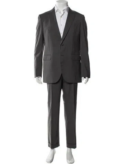 Pre-owned Lanvin Wool Two-piece Suit In Blue