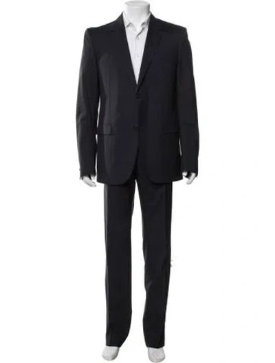 Pre-owned Lanvin Wool Two-piece Suit In Blue