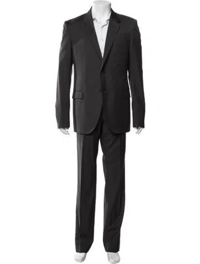 Pre-owned Lanvin Wool Two-piece Suit In Grey