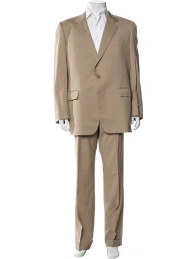 Pre-owned Lanvin Wool Two-piece Suit In Neutral
