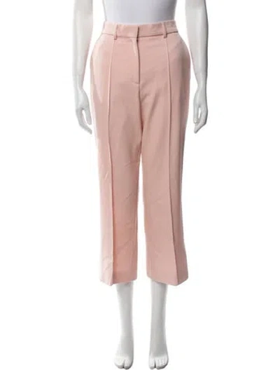 Pre-owned Lanvin Wool Wide Leg Pants W/ Tags In Pink