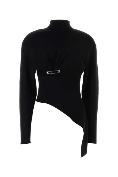 Lanvin Wool-cashmere Blend Sweater In Black