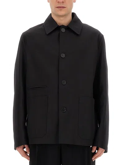 Lanvin Cotton-blend Jacket In Black