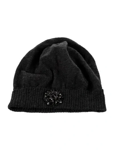 Pre-owned Lanvin Woven Hat In Grey