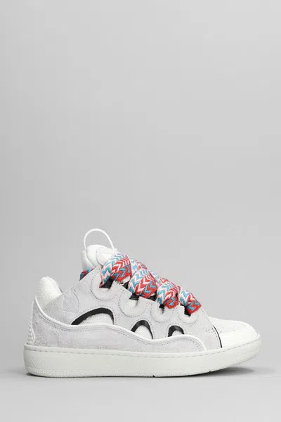 Lanvin X Deliberti Curb Sneakers In White
