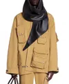 Lanvin Tan Future Edition Asymmetrical Utility Jacket In Sand