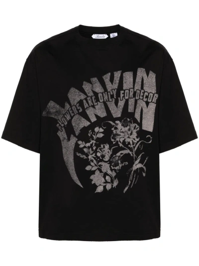 Lanvin X Future 图案印花t恤 In Black