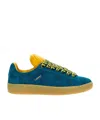 Lanvin 'suede Low-top Rubber Sole Sneakers' In Green