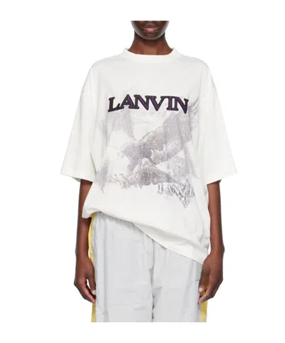 Lanvin X Future Joint Short-sleeved T-shirt In White
