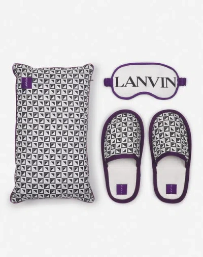 Lanvin X Future Silk Travel Kit In Black/purple  Reign