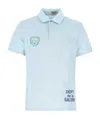 Lanvin X Gallery Dept. Cotton Polo Shirt In Blue