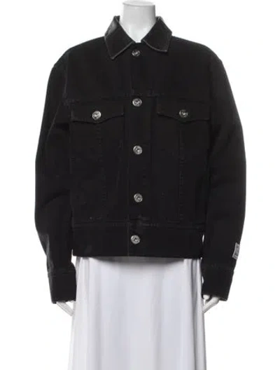 Pre-owned Lanvin X Gallery Dept Denim Denim Jacket In Black
