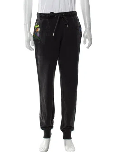 Pre-owned Lanvin X Gallery Dept Graphic Print Lounge Bottoms In Gray
