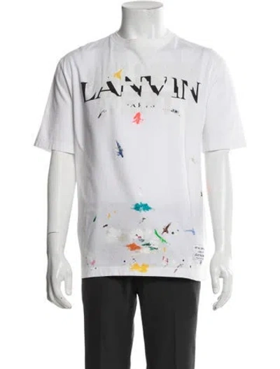 Pre-owned Lanvin X Gallery Dept Logo Graphic Print T-shirt In White
