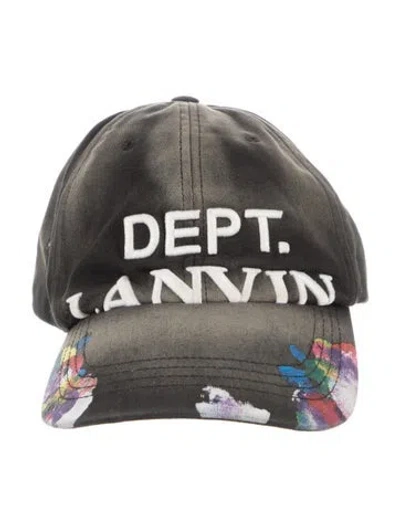 Pre-owned Lanvin X Gallery Dept Multicolor Cap In Black