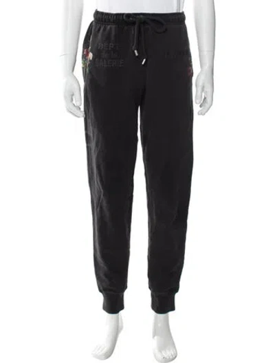 Pre-owned Lanvin X Gallery Dept Signature Logo Joggers In Gray