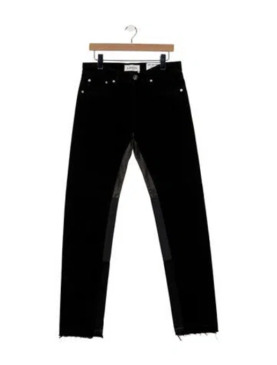 Pre-owned Lanvin X Gallery Dept Straight-leg Jeans In Black