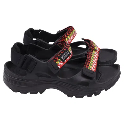 Pre-owned Lanvin X Suicoke Wake Curb Sandals In Black Rubber