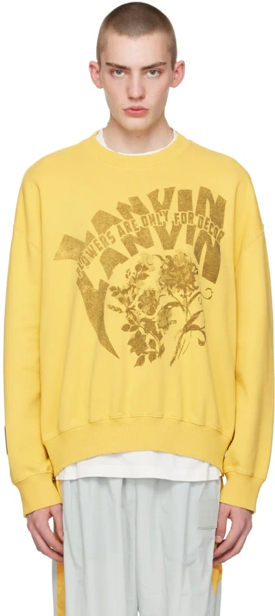 Lanvin Yellow Future Edition Sweatshirt In 810 Corn