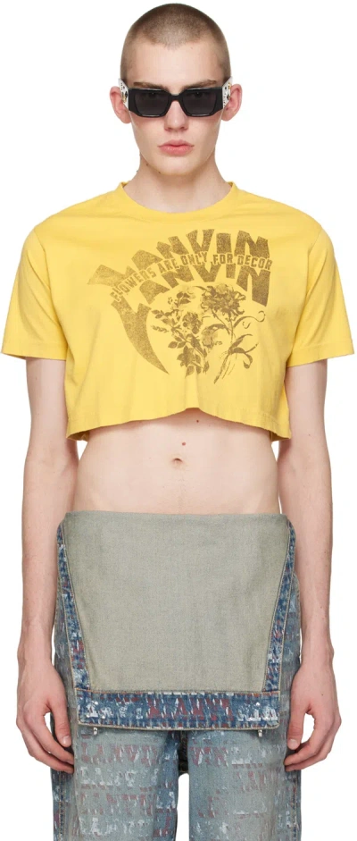 Lanvin Yellow Future Edition T-shirt In Corn 810