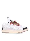 Lanvin Round Toe Sneakers In White