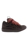 Lanvin Dark Brown Curb Sneakers